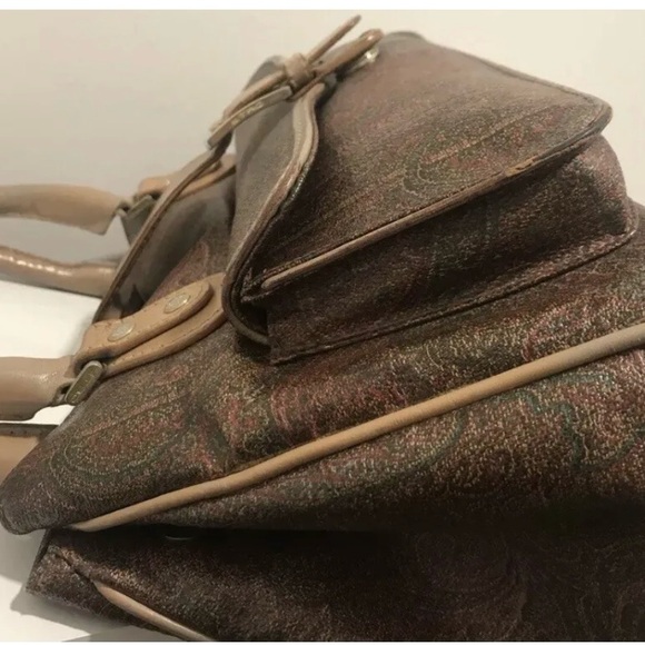 Vintage ETRO Purse Bag Paisley Women Shoulder Coated Canvas
Leather - Picture 3 of 11